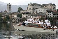 Orta San Giulio (Novara) Villa Crespi , lo chef Antonino Canavacciolo con la su brigata     foto Gianluca Moggi/massimo Sestini